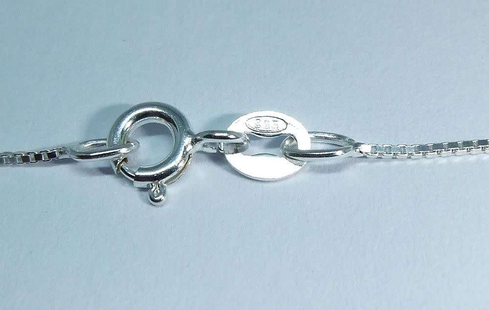 A genuine sterling silver necklace and sterling silver coin pendant - Brand new - Last one