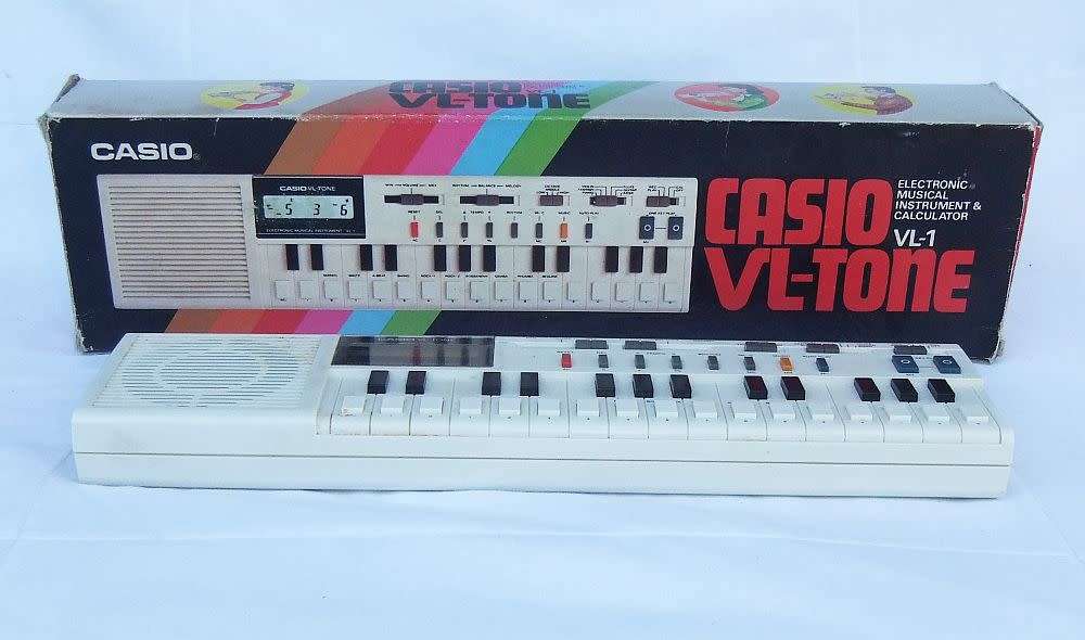 A truly rare vintage 1981 Casio VL - Tone electronic instrument & calculator with original box
