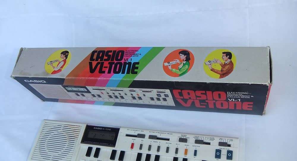 A truly rare vintage 1981 Casio VL - Tone electronic instrument & calculator with original box