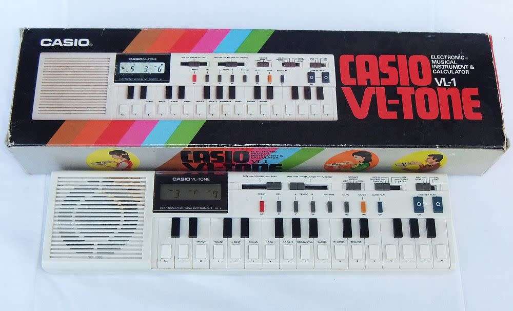 A truly rare vintage 1981 Casio VL - Tone electronic instrument & calculator with original box