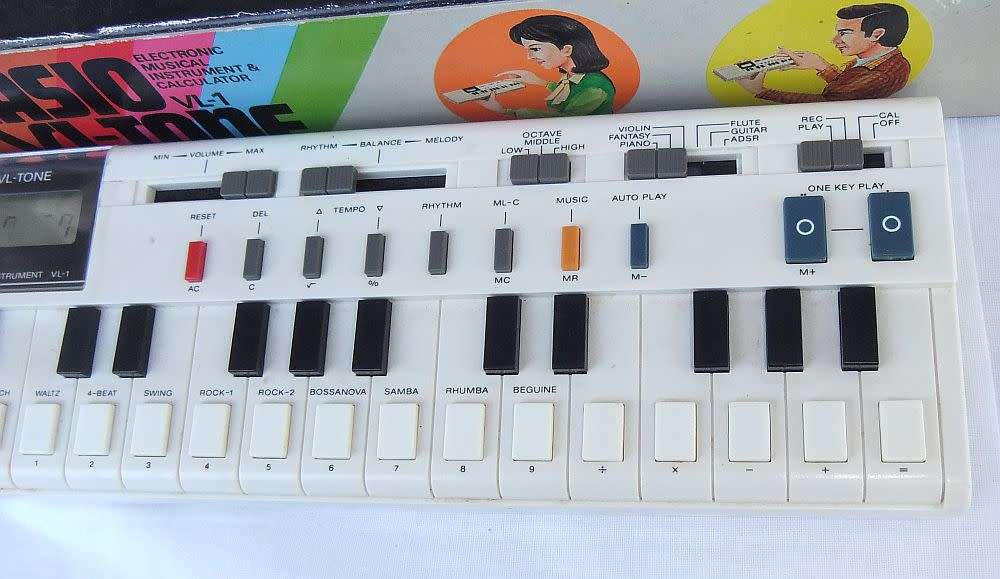 A truly rare vintage 1981 Casio VL - Tone electronic instrument & calculator with original box