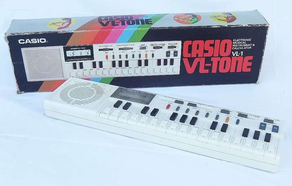 A truly rare vintage 1981 Casio VL - Tone electronic instrument & calculator with original box
