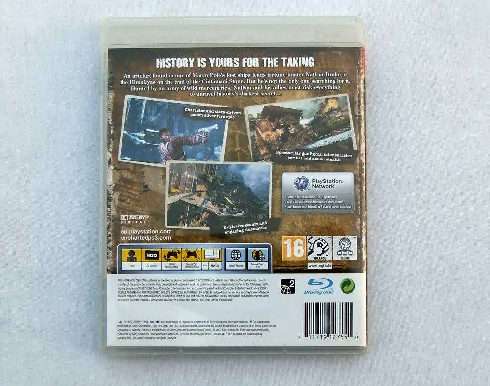 Playstation 3 Game - Uncharted 2 Among thieves
