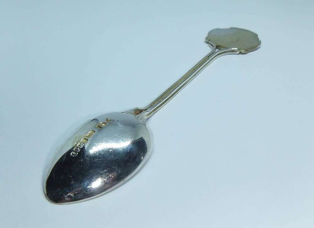 A vintage commemorative silverplate teaspoon made for the R.M.S Balmoral Castle - Union Castle