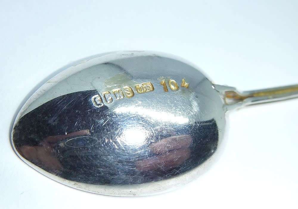 A vintage commemorative silverplate teaspoon made for the R.M.S Balmoral Castle - Union Castle