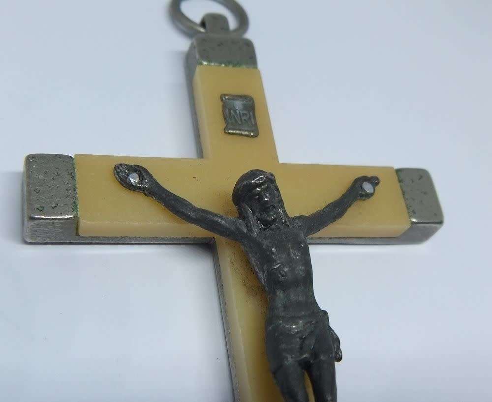 A magnificently detailed vintage Italian made Crucifix