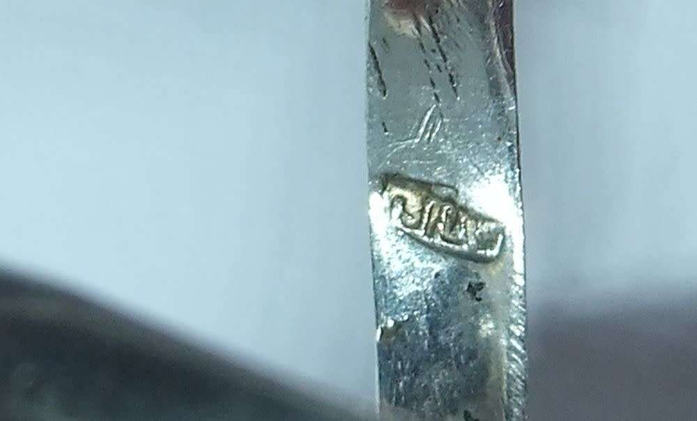 A solid sterling silver ring set with a faceted November birthstone + 2 free sterling silver rings