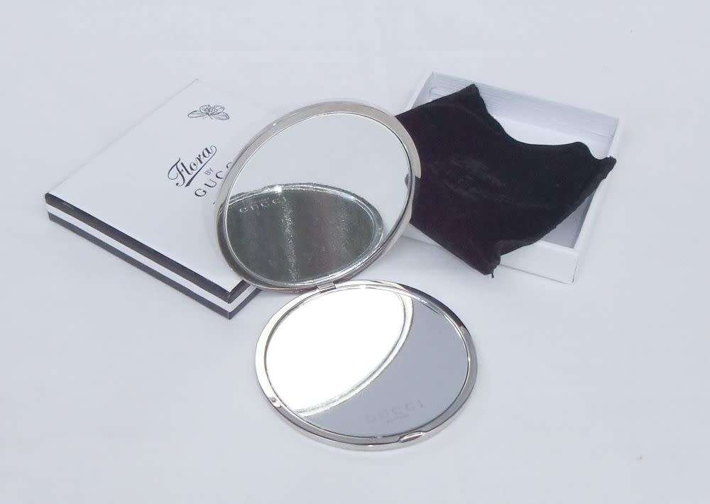 A fabulous new & boxed mirror compact by GUCCI in the ` The Garden ` pattern