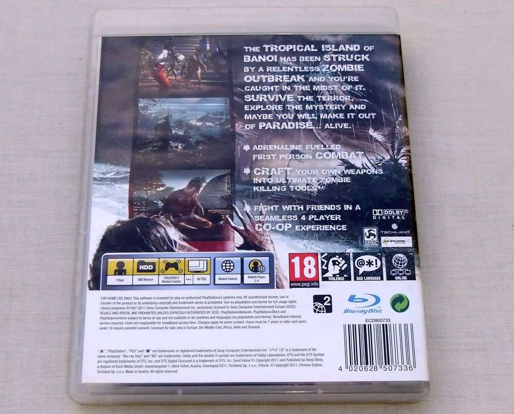 Playstation 3 Game - DEAD ISLAND