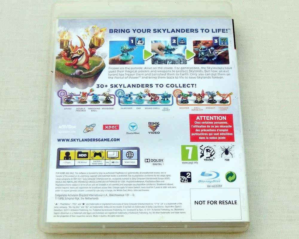 Playstation 3 Game - SKYLANDERS - SPYRO`S ADVENTURE
