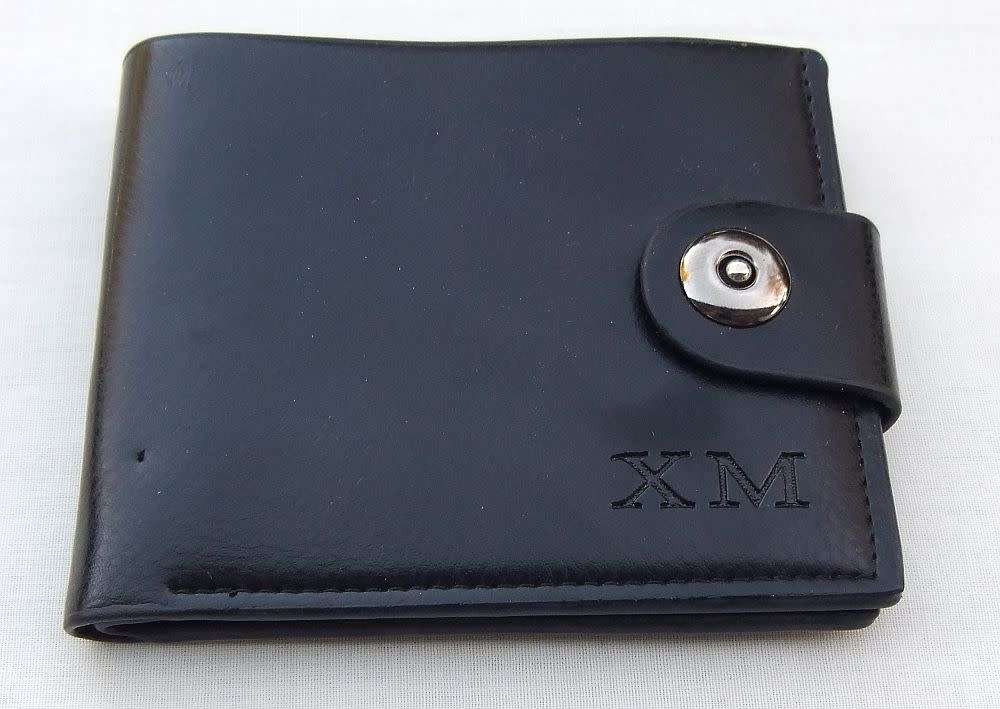 Brand new !! A PU leather unisex wallet / purse for notes , coins and cards with magnetic clip