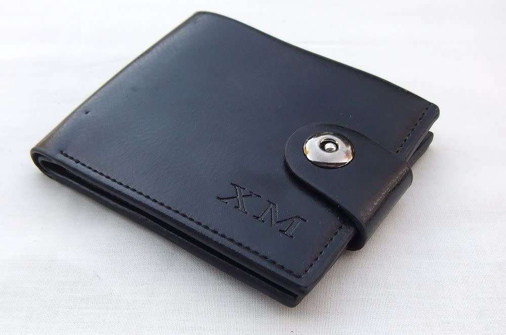 Brand new !! A PU leather unisex wallet / purse for notes , coins and cards with magnetic clip