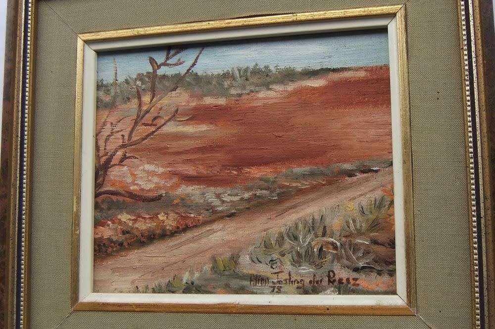 AN ORIGINAL OIL ON BOARD PAINTING BY SA ARTIST ALIDA JOSLING DU PREEZ DATED 1978