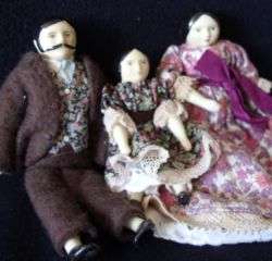 BARTHOLOMINA MINIATURE DOLL FAMILY