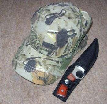CAP WITH KNIFE IN SHEATH - POSTAGE R20