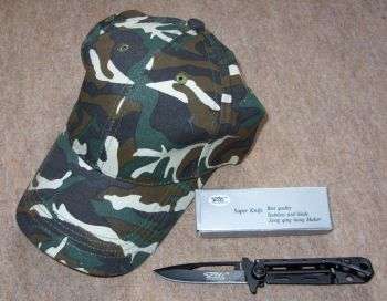 CAP WITH POCKET KNIFE - POSTAGE R20