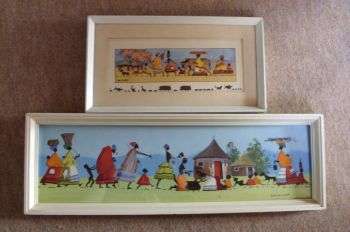 ONE PAINTING / ONE PRINT - BY LUCY M WILES - POPULAR , RARE , COLLECTABLE - AUCTION FOR BOTH