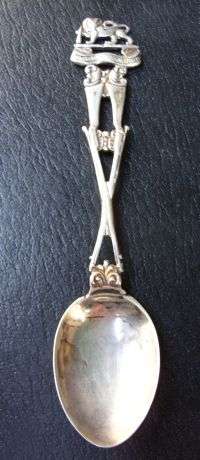1924 SHEFFIELD SILVER HALLMARKED TEASPOON - SOUTHERN RHODESIA DEFENCE FORCES - POSTAGE R25