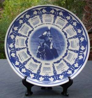 ROYAL COMMEMORATIVE WEDGWOOD CALENDER WALL PLATE - POSTAGE R40
