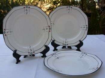 THREE OLD GRIMWADES DISHES - POSTAGE R40