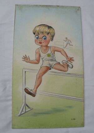 ACRYLIC ON CANVAS PANEL - ARTIST GILL - POSTAGE R40