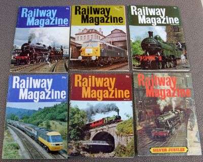SIX COLLECTABLE RAILWAY MAGAZINES - POSTAE R40