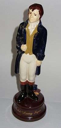 ROBERT BURNS PORCELAIN FIGURE BY WADE - LIMITED EDITION ( ONLY 2000 ) - AULD LANG SYNE - POSTAGE R40