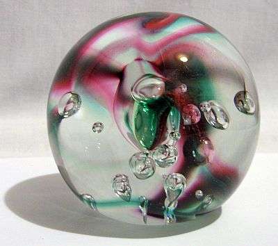 TOO BEAUTIFUL !!! DAVID READE SIGNED PAPERWEIGHT - HIGH VALUE - HEAVY PIECE