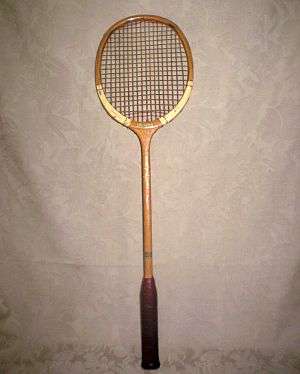 A VINTAGE GRAYS SQUASH RACQUET - HANDMADE , IMAGINE THAT