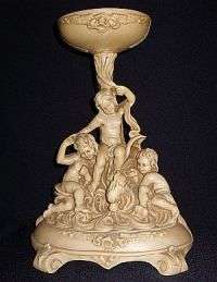 Very Very Attractive LARGE piece - flower holder with cherubs and a dragon - Not seen often