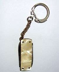 Old mini knife and nail file keyring