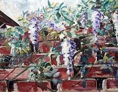 Grapes over the wall - original oil on board