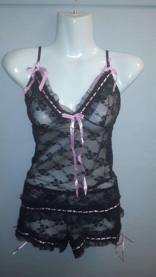 LATE ENTRY!!!! SEXY LACE PINK & BLACK CAMI SETS!!!!