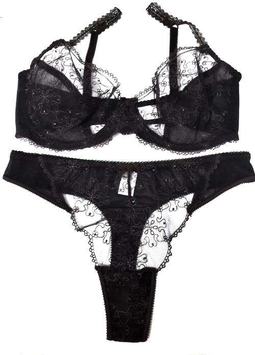 STUNNING BROWN LACE BRA SET!!