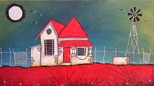 Acrylic by SA artist, Mariana Cronje - 610cm X 360cm