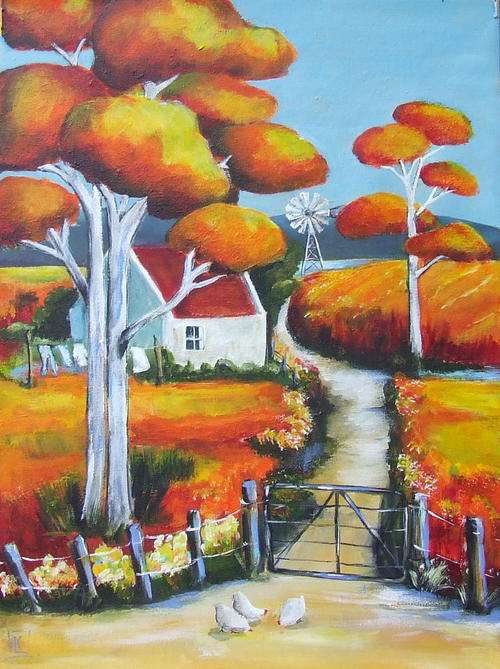 Acrylic by SA artist, Kareni Bester - 400mm x 300mm