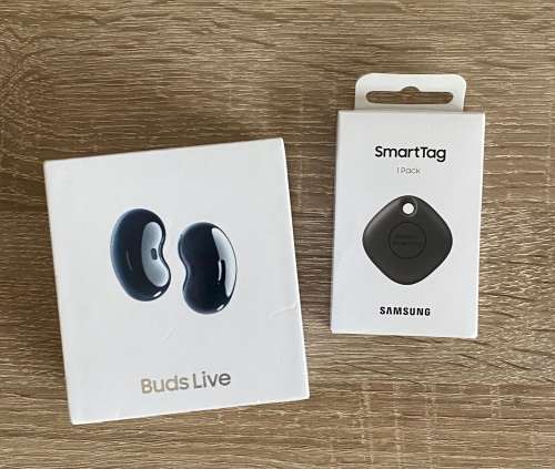 SAMSUNG GALAXY BUDS LIVE and SMART TAG - BLACK - SEALED