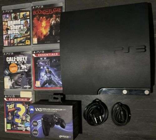 SONY PLAYSTATION 3 SLIM 500GB GAMING CONSOLE - EXCELLENT CONDITION