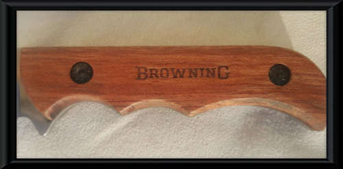 BROWNING CAMPING OUTDOOR SURVIVAL KNIFE WITH ROSEWOOD HANDLE New