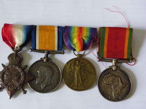 WW1&WW2 Group of 4 to pte/sgt P.W.Berry S.A.M.C./S.A.E.C