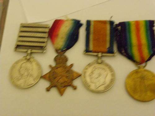 Boer War /WW1 Group of 4 to P Fick  Kimberley .L.H. / 2nd S,A,M.R  ( 2nd Natal Cabineers )
