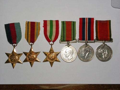 WW2 group of six Medals 572680 Sgt .L.Twomey S.A.A.F