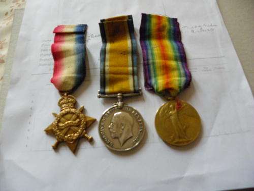 WW1 Trio to  Sgt  F Korck  S.A.M.C 1 st Field Ambulance