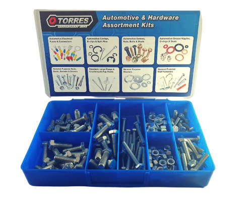 Assorted Zinc Plated Mild Steel Hex Bolt and Nuts - QTY 150