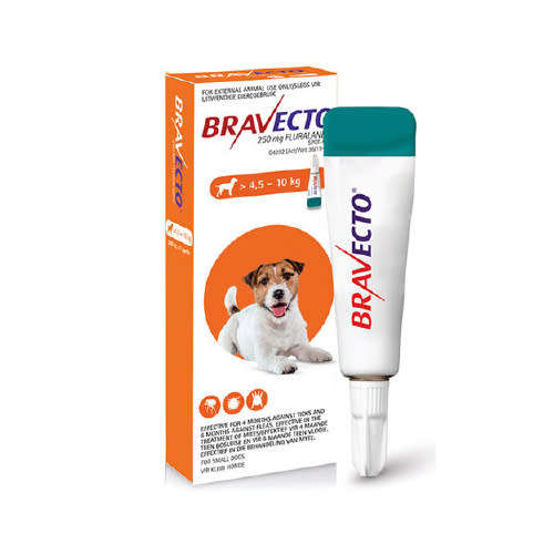 BRAVECTO SPOT ON FOR SMALL DOGS (4.5-10 KG) Expiry Date June 2021