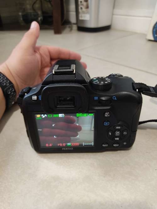 Pentax K-50 SLR Camera + Lens & Accessories - (Needs repairs aperture is jammed)