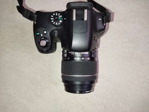 Pentax K-50 SLR Camera + Lens & Accessories - (Needs repairs aperture is jammed)