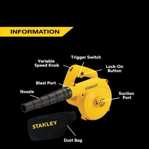 Stanley Tools - 600W Blower - Yellow