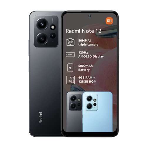 Brand New Sealed Xiaomi Redmi Note 12, 128GB, Onyx Grey