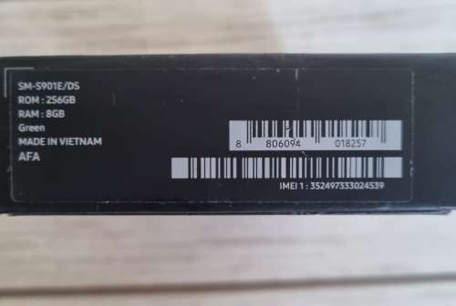 Samsung S22 Green, 256GB - Like new